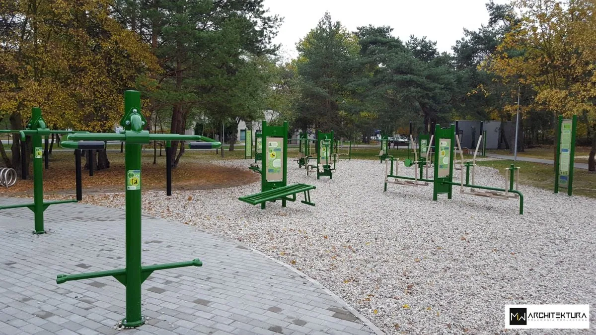Siłownia zewnętrzna – Konstancin-Jeziorna — Konstancin-Jeziorna, projekt pracowni MW Architektura