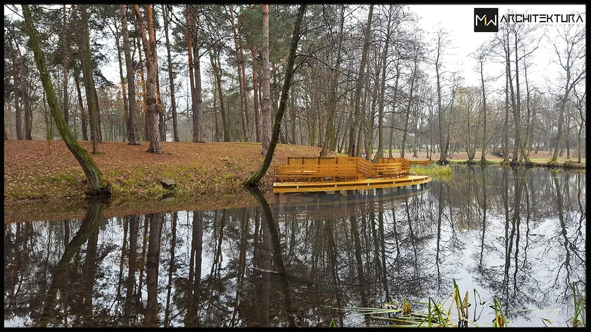 Pomosty drewniane – Konstancin-Jeziorna — Konstancin-Jeziorna, projekt pracowni MW Architektura