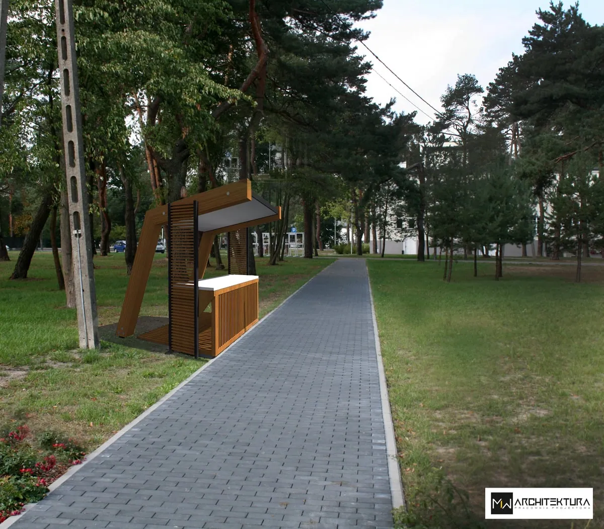 Stragany handlowe – Konstancin-Jeziorna — Konstancin-Jeziorna, projekt pracowni MW Architektura