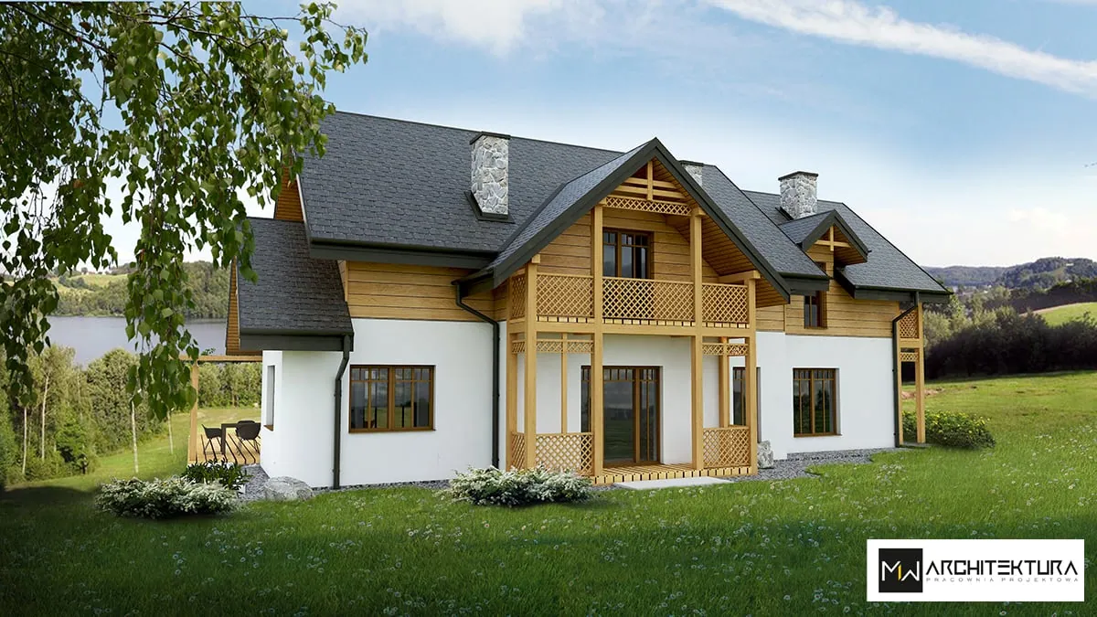 Dom z pokojami na wynajem – Tabaszowa — Tabaszowa, projekt pracowni MW Architektura